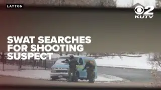 SWAT members search for suspect after gunfire heard in Layton neighborhood