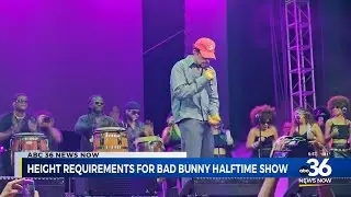 Super Bowl halftime stage jobs include strict height requirement