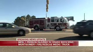 Montgomery Fire/Rescue truck involved in crash
