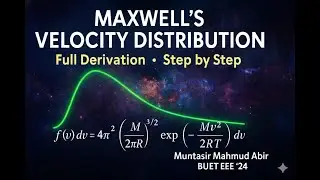 Full Derivation of Maxwell's Velocity Distribution 