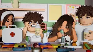 KIDS SICK DAY ROUTINE *NO SCHOOL* I BLOXBURG I BLOXBURG FAMILY  ROLEPLAY I ROBLOX
