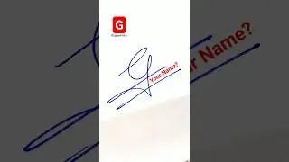 Simple Signature Of G | G Signature Style | Letter G Signature #signature #shorts #sign #autograph