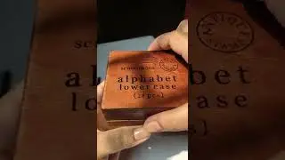 Unbox vintage alphabet stamps with me sparkle✨