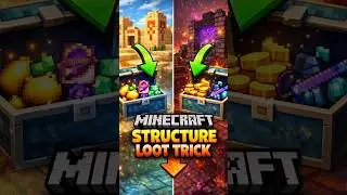 Structure Loot Trick in Minecraft #shorts #minecraft