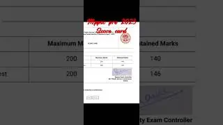 mppsc pre 2023 score card releasd#score card#mppsc