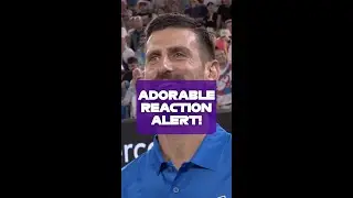 Admin can't get enough of #Djokovic's daughter's reaction 😂 #shorts #AO #Tennis