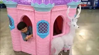 Super palace pink playhouse in Costco
