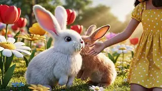 Eight Little Rabbits Hop Hop Hop | Nursery Rhymes for Kids & Baby Songs