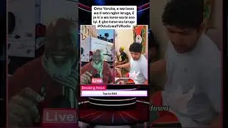 Omo Yoruba, e wo isese wa ti won ngbe laruga ni Cuba, E je ki a wo isese wa bi aso iyi. E gbe isese