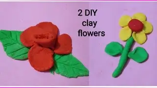 How to make clay flowers | question bank craft