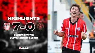 SEVEN GOALS - HIGHLIGHTS - Derry City 7-0 Oliver Bond Celtic - Extra.ie FAI Cup - 30/07/2022