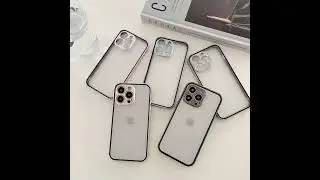 Metal Frame Tempered Glass Screen Protector Buckle Lock iPhone Case