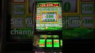 $25 MAX BET BONUS! 😲 On The Green Machine Slot Machine! #shorts