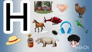 Letter H words with pictures  |H letter words in english & objects beginning with letter H #letterh