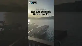 Stop Over Thinking it, Get the Boat Lift | BC Boaters  #bcboating #boatlift #lakelife