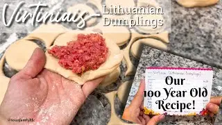 Treasured: Grandma's Homemade Lithuanian Dumplings #dumplingrecipe #largefamilyvlogs #tradition