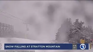 Snowfall at Stratton Mountain