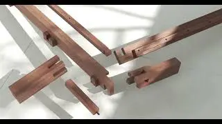 FlexiSpot Kana massief houten bedframe met Japanse houtverbindingen
