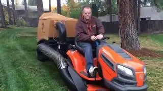 DR Tow Behind Leaf Vacuum Picking-up Pine Needles