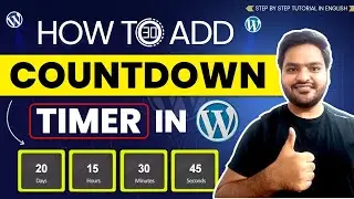 How to Add Countdown Timer to Your WordPress Website | Create a countdown timer offer for WordPress