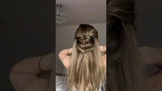 Romantic voluminous half braid #hairtutorial #hairstyle #longhair #easyhairstyle #haircare #trending