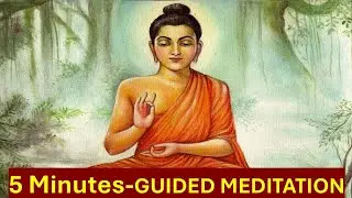 🎵 5-Minute Guided Flute Meditation for Stress Relief, Calm & Mindfulness 🌿