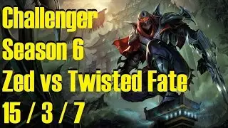 Zed vs Twisted Fate | KDM Edge - Challenger | Season 6 | Learn to play Zed.