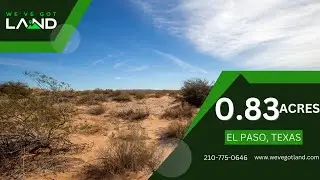 SOLD - 0.83 Acres in El Paso County, TX