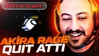 AKIRA RAGE QUIT ATTI! - Among Us #5