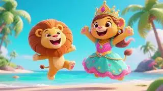 🐾🌊 Laughing and Jumping: Baby Lion and Moana&rsquo;s Wild Adventure! 🦁✨