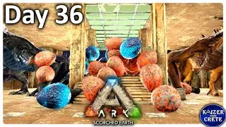 Raising a Wyvern Army on [SE] Day 36 of ARK 100 Days But Enemy Turrets! - ARK: Survival Evolved