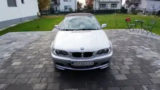 BMW E46 320Ci Cabrio after wash & wax