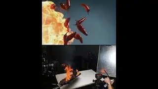 Creating the shot: Fire peppers with the KIRA robot arm at 1000fps