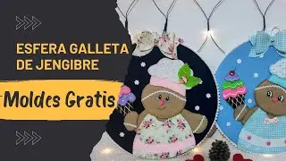 Como hacer Esfera Galleta de Jengibre - Moldes Gratis