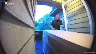 Unloading TV Stand November 7, 2019 - From my Ring Doorbell Cam
