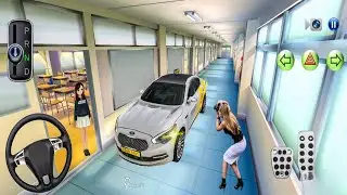 New Sedan KIA K9 Taxi Car Parking In School Building -3D Driving Class Simulator 2025 #cardriving