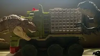 T-Rex and Scorpius Rex Attack | Stop Motion Animation