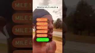 Running 6 miles FAST - Negative Splits