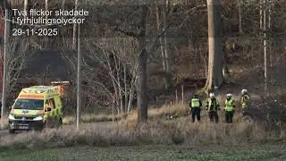 Tv&aring; flickor skadade i  fyrhjulingsolyckor