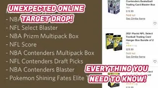 WEDNESDAY ONLINE TARGET RETAIL SPORTS CARD DROP INFORMATION! WHAT YOU NEED TO KNOW! PRIZM DROPPED!