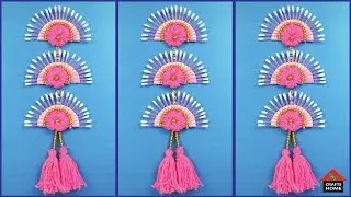 How to reuse waste cotton Buds /Best out of Cotton Buds/cotton burd Wall Hanging