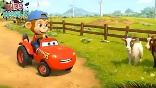 Monkey Funny | Tractor Chase, Farm Rescue & Happy Ending | Monkey Cartoon