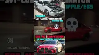 700+ WHP SVT Cobra vs G80 M3 Competition 😳 E85 Street Race #cobra  #g80  #rollrace  #bmw