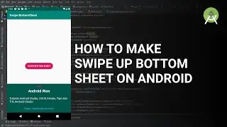 How to make a swipe up bottom sheet on android using google material design