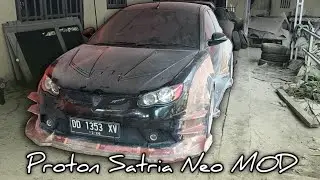 Modifikasi bumper Proton satria neo yang paling garang. #otomotif #modified 
