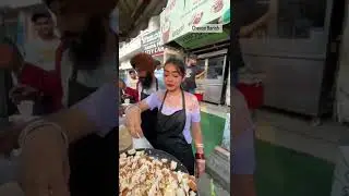 cute Punjabi couple selling street food