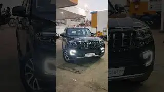 gloss black PPF (paint protection film) done on Mahindra Scorpio N, call on - (+91-8223011100)