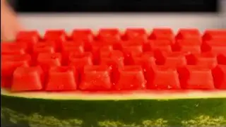 EXTREMELY SATISFYING Watermelon ASMR 🍉 | Crunchy Jelly Cutting Sounds. #asmr #extremely #satisfying 