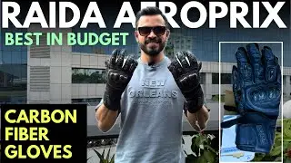 Raida Aeroprix Full Gauntlet Carbon Fiber Gloves &ndash; Premium Protection for Riders 🏍️