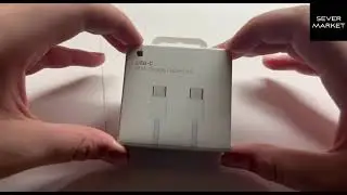 РАСПАКОВКА КАБЕЛЯ APPLE TAPE-C ПЛЕТЕННЫЙ / SEVER MARKET